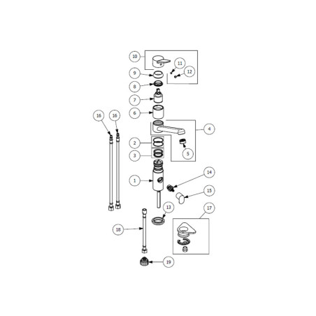 spare parts LAPETEK LINA 20-A, antrazite