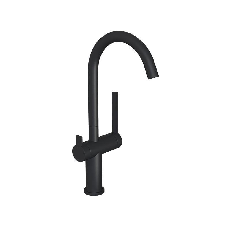 LAPETEK ROUND-A, mattblack, dishwasher valve