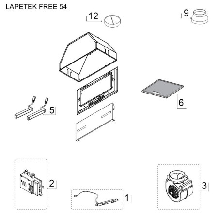 LAPETEK FREE 54 varaosat