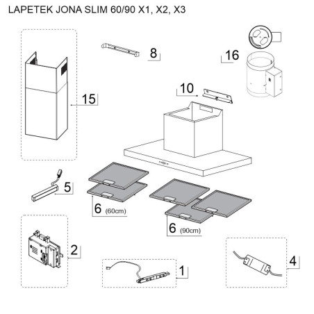 SPAREPARTS JONASLIM-X1, X2, X3