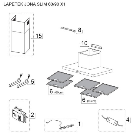 LAPETEK JONA SLIM 60/90