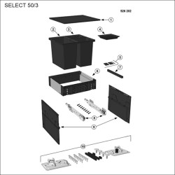 RESERVDELAR BLANCO SELECT 50/3