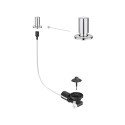 Pop up set InFino round S/S (knob cable bottom valve)