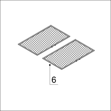 6) Rasvasuodatin (versiot 57045, 57043) (1kpl)