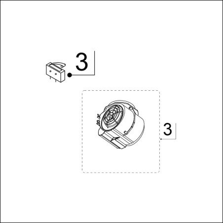 3) Moottorin käynnityskytkin (versiot 57040, 57042, 57043, 57045)