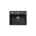 Matt black sinks, flushmounted