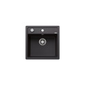 Matt black sinks, flushmounted