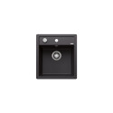 Matt black sinks, flushmounted