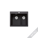 Matt black sinks, inset