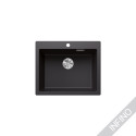 Matt black sinks, inset