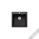 Matt black sinks, inset