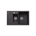 Matt black sinks, inset