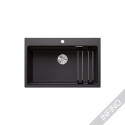 Matt black sinks, inset