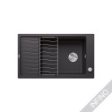 Matt black sinks, inset