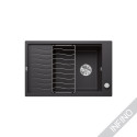 Matt black sinks, inset