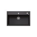 Matt black sinks, inset