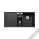 Matt black sinks, inset