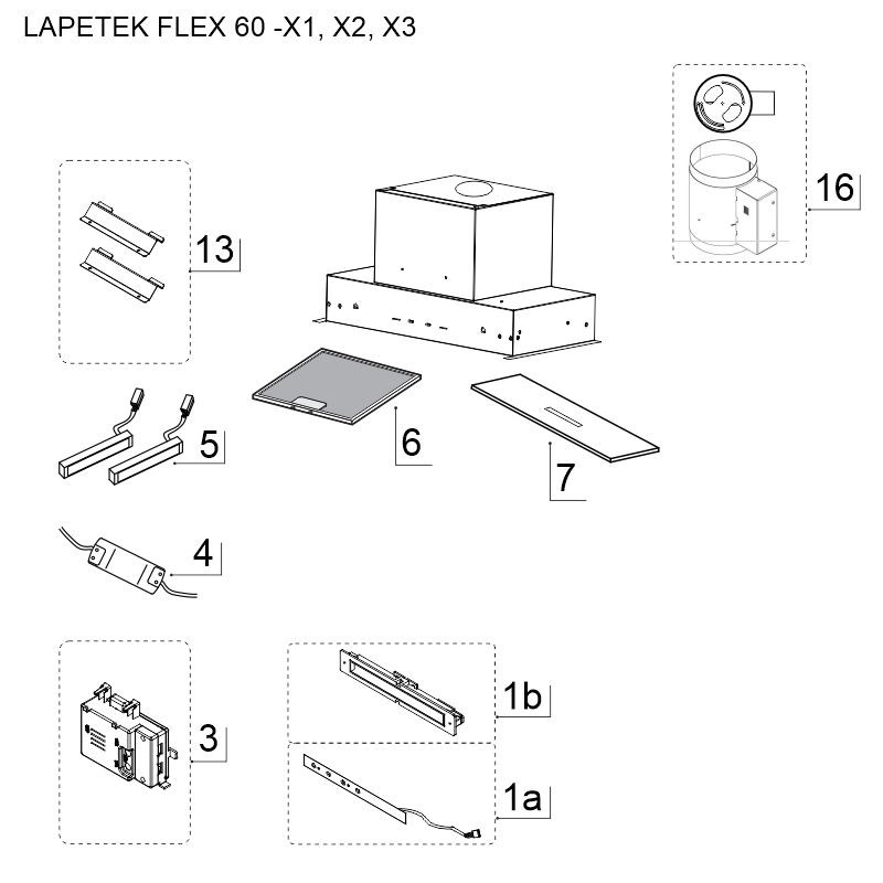 SPAREPARTS FLEX 60 X