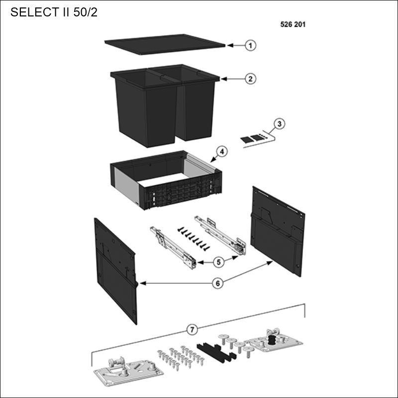 SELECT II 50/2 varaosat